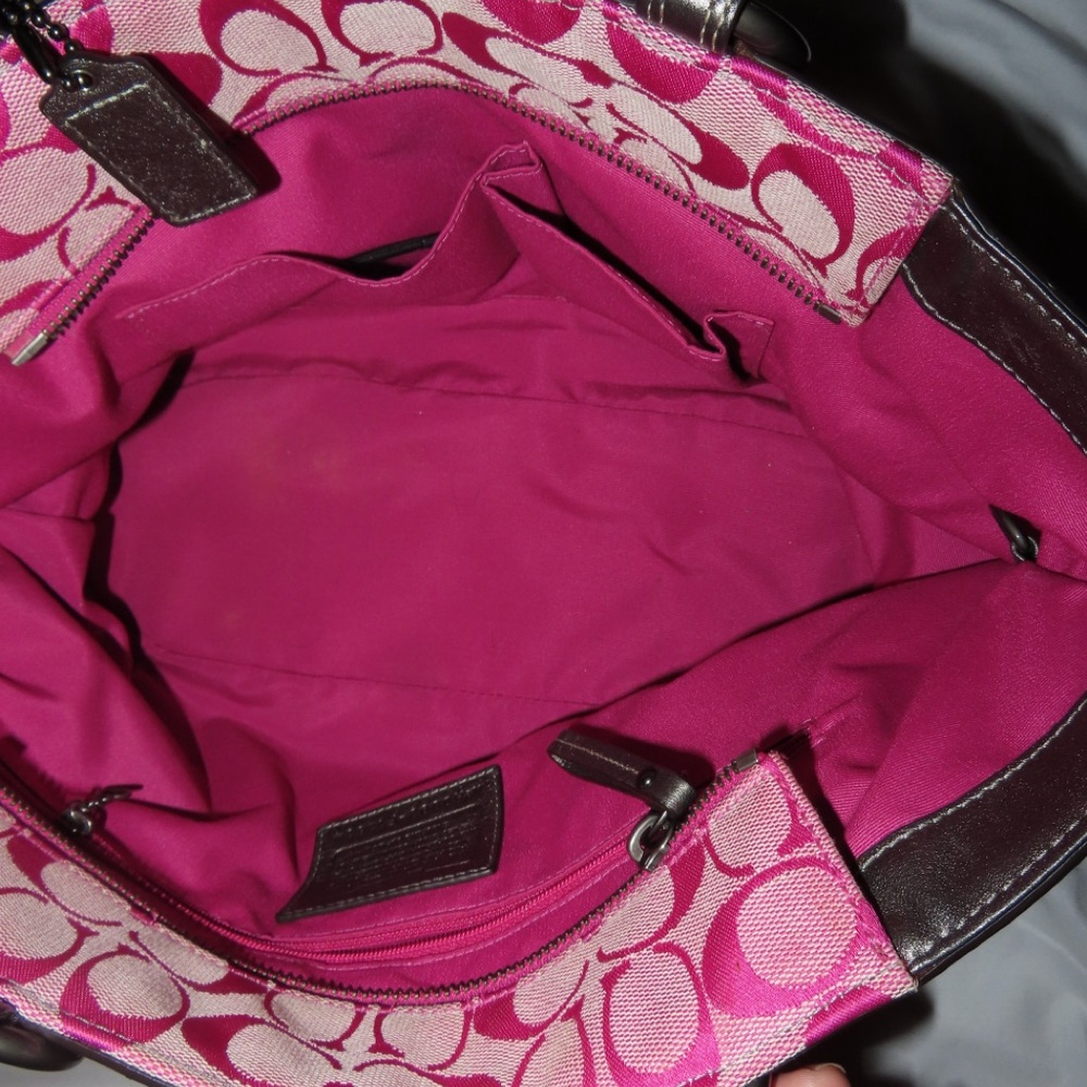 Pink and Silver Patchwork Fabric - image 4